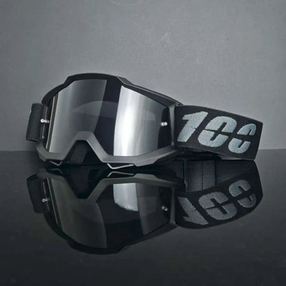 100 Motorcycle Goggles Cycling Glasses Outdoor Off-Road Ski Outdoor Sport MX ATV Dirt Bike Racing Motocross