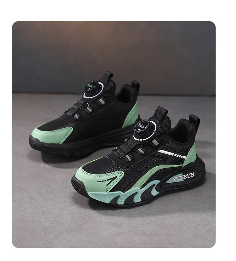 A pair of children's four-season leather basketball shoes, comfortable and soft sneakers, size 28-39，YY-28005