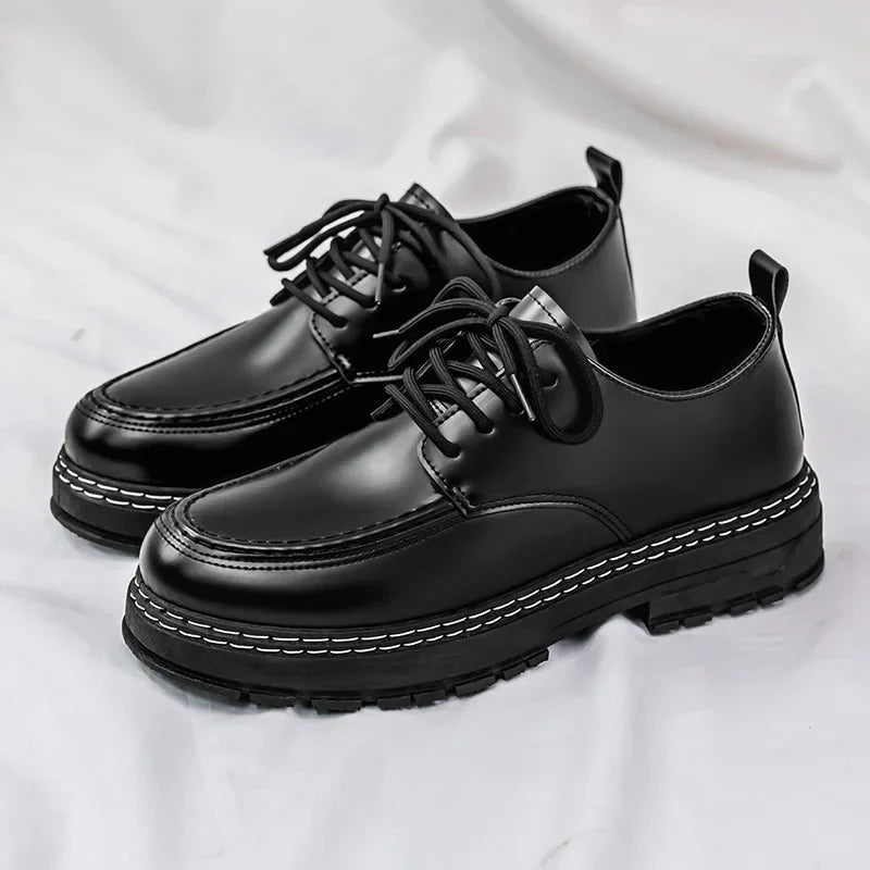 Mens Dress Shoes Leather Casual Office Work Loafers Platform Outdoor Walking Fashion Sport Luxury Designer Summer Sneakers