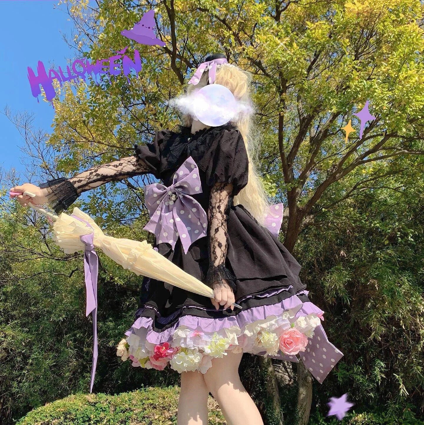 Flowers Crinoline Sweet Fairy Lolita 2024 Spring and Summer Bubble Skirt Gorgeous French Elegant Girl Women's Organza Midi Skirt