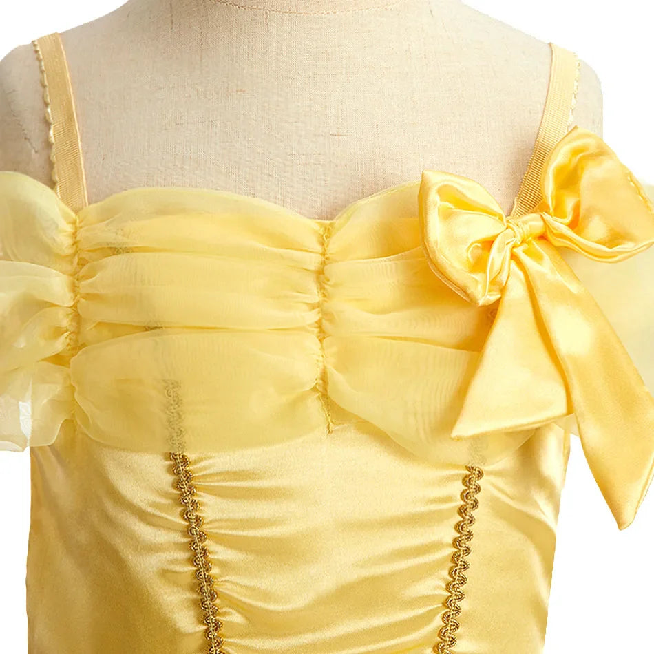 Girls Costume Sleeping Beauty Aurora Princess Party Rapunzel Halloween Snow White Cosplay Costume Kid Cinderella Dress up
