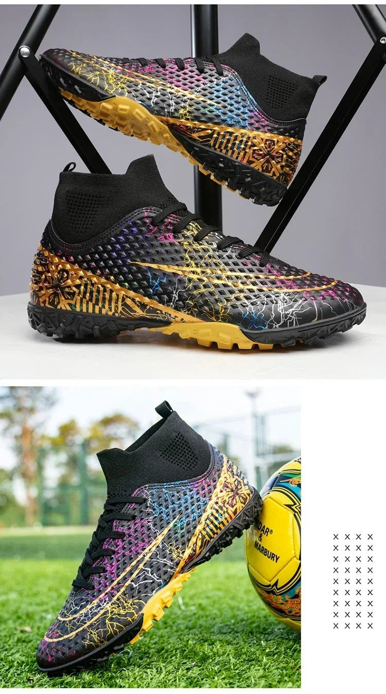 Refreshing Breathable Feet Children's Non-slip Fashion Casual Sports Shoe Youth Soccer Shoes Indoor Outdoor Grass Training Shoes
