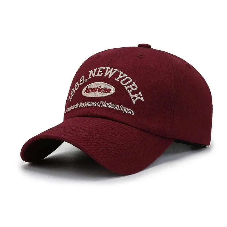 Embroidery 1989 New York Baseball Hats Washed Cotton Cap for Men Women Adjustable Snapback Caps Baseball Cap Letter Dad Hat Hot