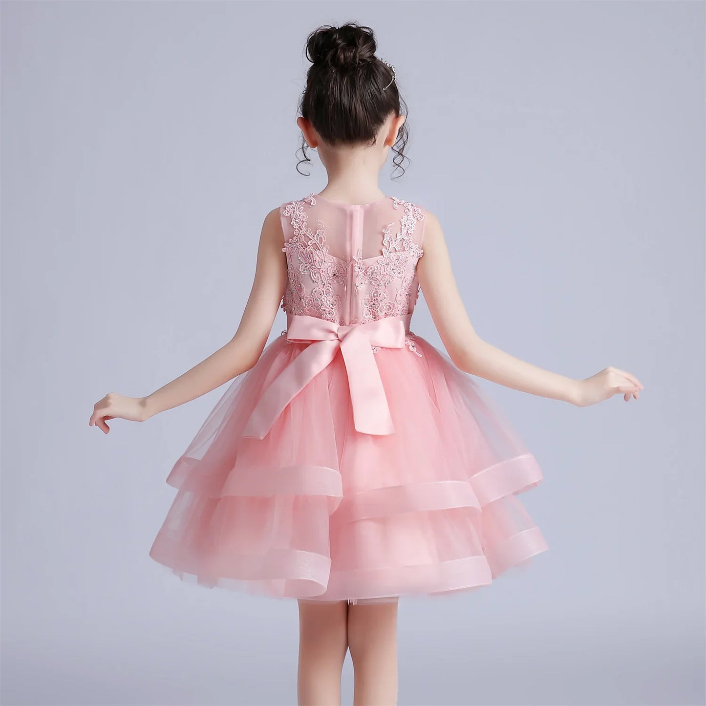 3-10 Years Baby Girls Princess Dress Summer Ball Gown Wedding Dress Piano Performance Costume Host Costume Children's Clothing