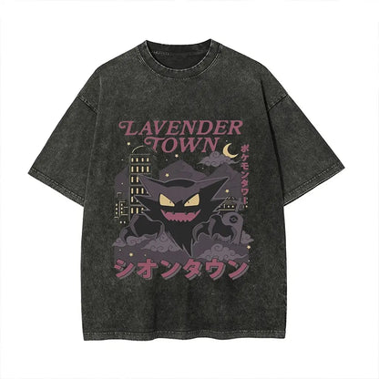Gengar Graphic T Shirt Man Women Anime Short Sleeve Tee Summer 2026 Streetwear Casual Tops Y2k