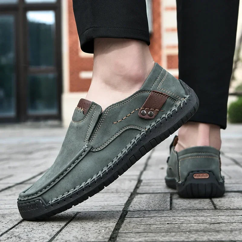 Spring Handmade Men Shoes Casual Comfortable Men Slip On Loafers Men Walking Flats Hot Sale Moccasins Tooling Shoes Sneakers