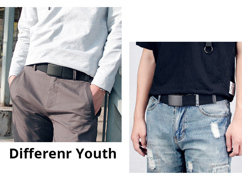 Plus LONG Size 160 150 140 130 120 110 cm Canvas Belts Men Black Automatic buckle Unisex Women Large Big Size Jeans Belts 2023