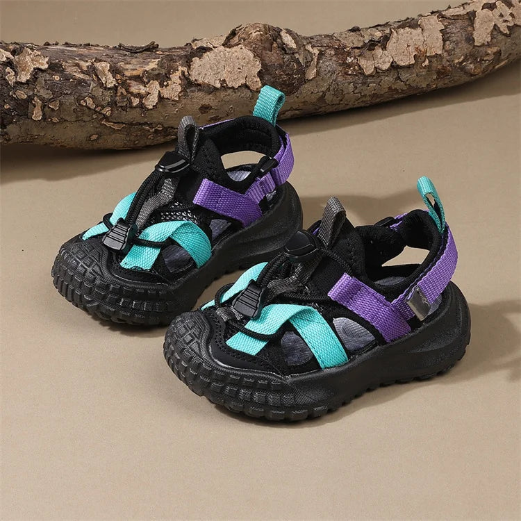 New Summer Children Sandals For Boys Breathable Kids Sport Shoes Soft Sole Fashion Toddler Boys Beach Sandals EU 21-30