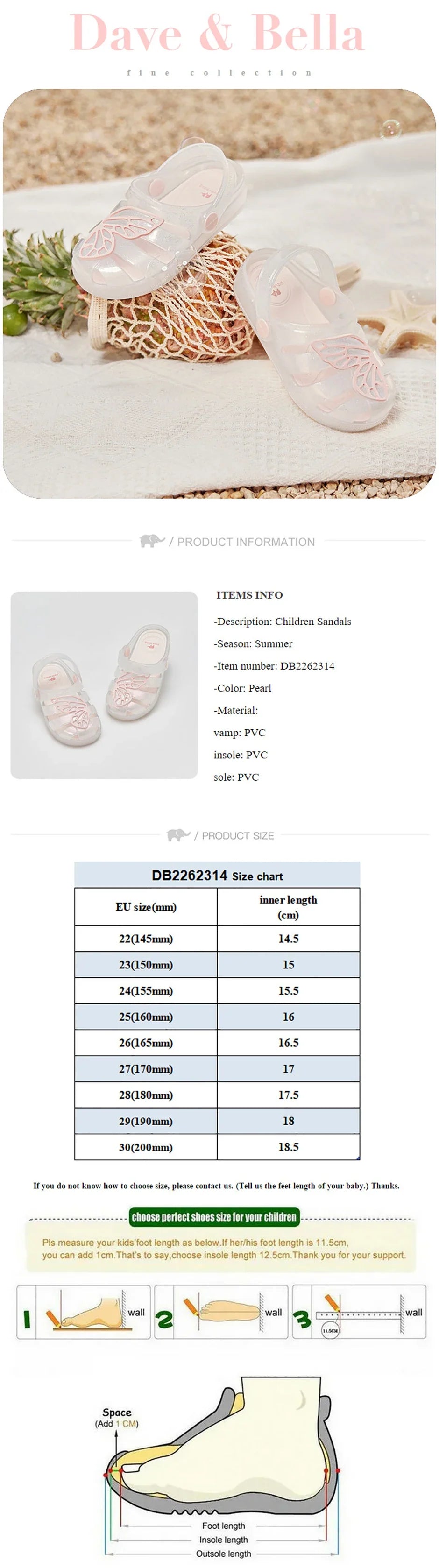Girls Summer Sandal Cool Children Shoes Sweet Pink Casual Breathable Beach Fashion Outdoor Comfort Sandal DB2262314