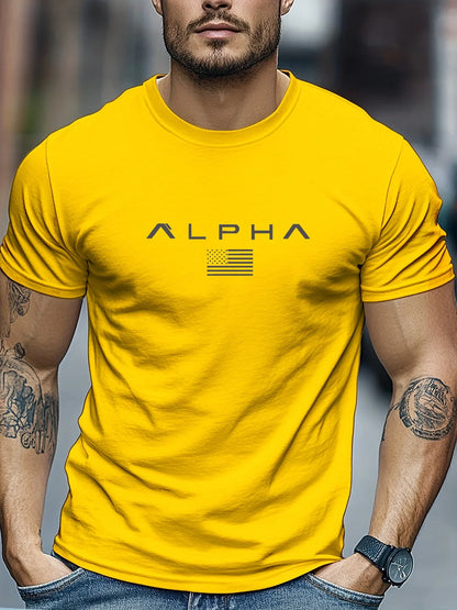 Men's summer 100 cotton fashionable casual loose solid color multi-color optional sports round neck short sleeved T-shirt top