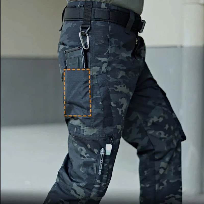 Tactical Pants Men Waterproof Combat Trousers Outdoor Hiking Hunting Clothes Multi-pocket Workwear Wear-resistant Cargo Pants