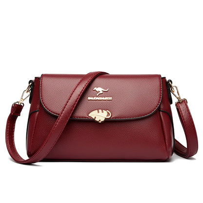 Women Bag Fashion Shoulder Bag Quality PU Leather Elegant Flap Retro Female Messenger Classic Multiple Pockets Crossbody Handbag