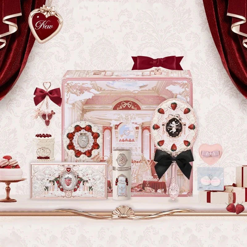 Strawberry Cupid Box Collection Make Up Sets Cosmetics Full Set Palette Pressed Powder Blush Lipstick Mystery Box