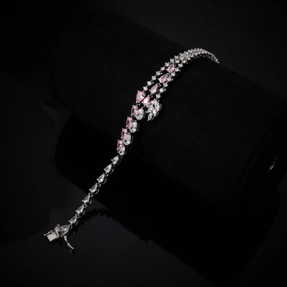 Luxury Choker Neck Necklaces Gift Set for Women Jewelry Sets Unique Color Cubic Zirconia Wedding Accessories