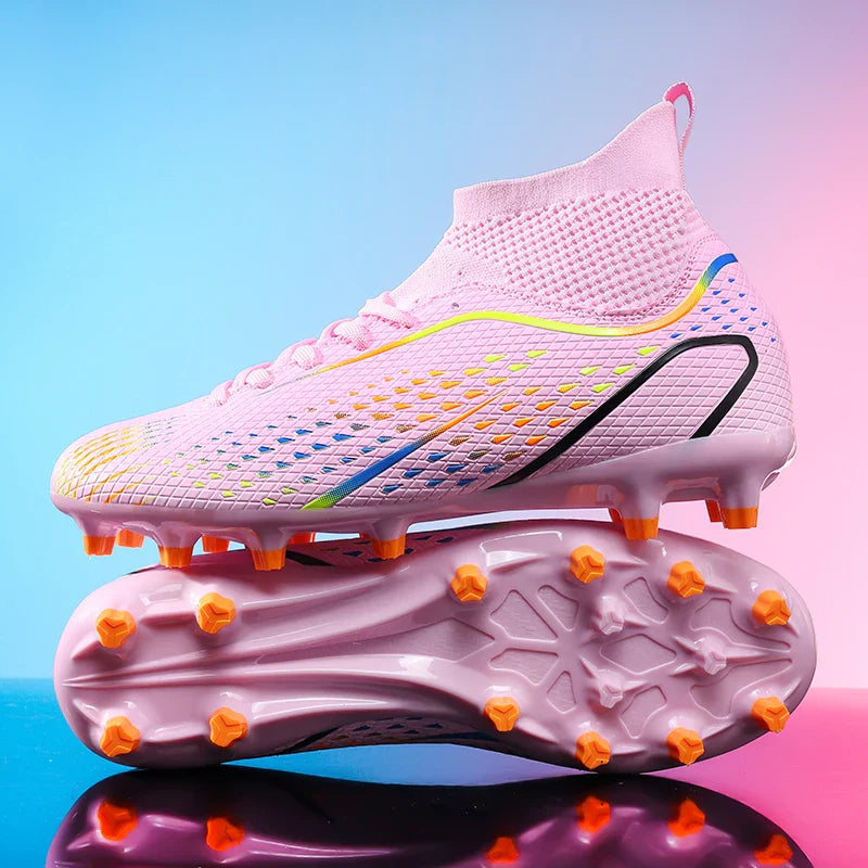 Soccer Shoes FG/TF Man Outdoor Training Football Boots Woman Sneakers Ultralight Non-Slip Sport Turf Soccer Cleats Large Size