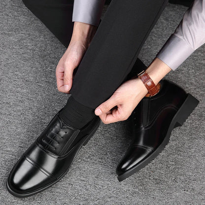 Men's casual leather shoes, business casual shoes, formal fashion, banquet flat shoes, size 50 men's shoes