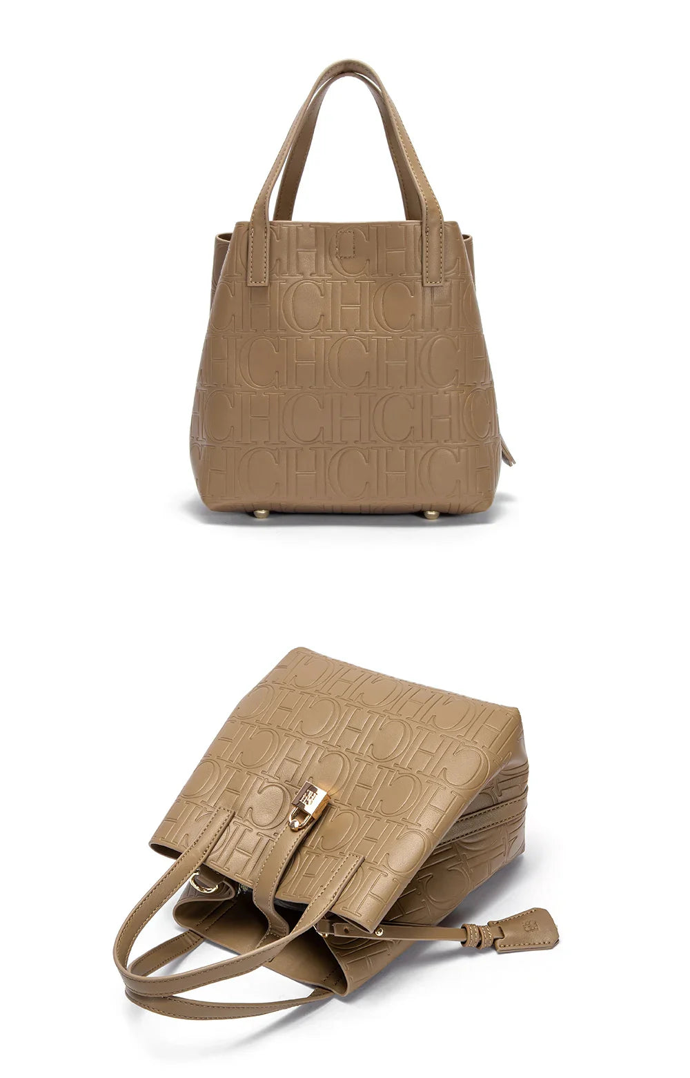 Women's Tote Bag New Steel Embossed Handheld Bun Mother Shopping Bag