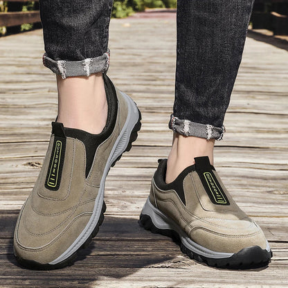 Men's non-slip casual sports shoes wear-resistant hiking shoes Outdoor 2025 fashion comfortable flat walking shoes for men