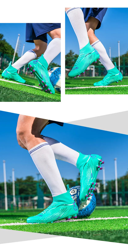 New MenFootball Boots High-quality  Soccer Shoes Professional Outdoor FG/TF Non-Slip Soccer Cleats Training Shoes Ultralight