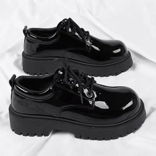 Men's formal shoes, business casual shoes, shiny big toe shoes, men's shoes, event party dress shoes