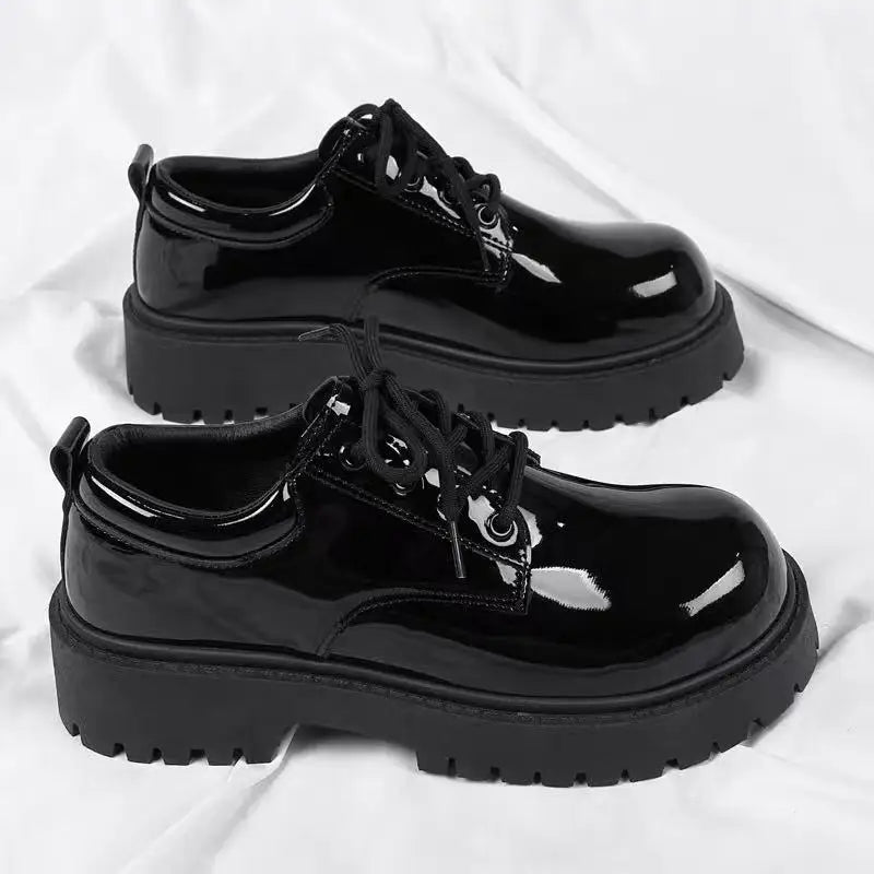 Men's formal shoes, business casual shoes, shiny big toe shoes, men's shoes, event party dress shoes