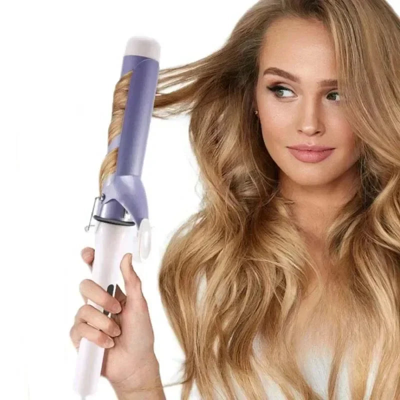 40MM Professional Ceramic J-Shape Rotating Big Wave Curling Iron Electric Curling Iron Hair Styling Tools Salon Styling Tools