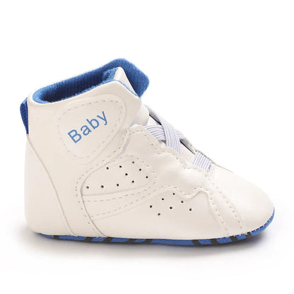 Boys And Girls Basketball Theme Sports Shoes Casual Shoes Newborn Walking Sports Shoes 0-18 Months Baby's First Walking Shoes