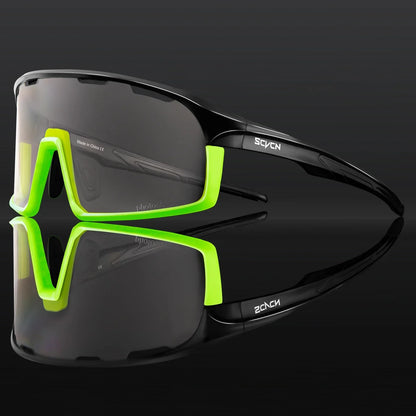 Photochromic Cycling Sunglasses Cycling Glasses UV400 Bicycle Eyewear Sports MTB Outdoor Bike Goggles Sunglasses Eyepieces