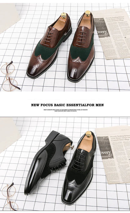 Trend Formal Brogues Social Office Shoes For Men Classic Casual Business Shoes Men High Quality Wedding Dress Shoes For Men