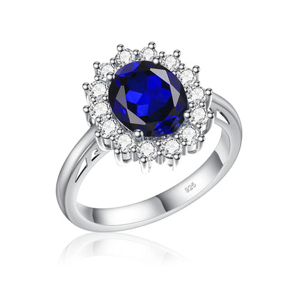 Princess Diana Gold Emerald Ring Women Oval Stone 8*10mm Trending Victoria Jewelry luxury Engagement Gift High Quality