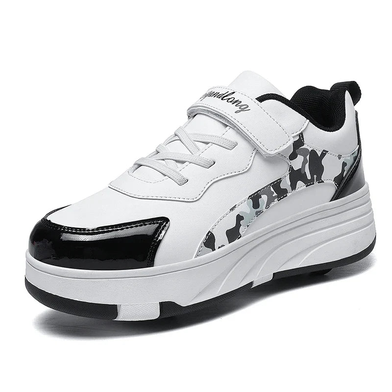 New Roller Skates Sneakers for Children Sports Shoes for Boys Retractable Skates with Removable Sheels Unisex Casual Footwear