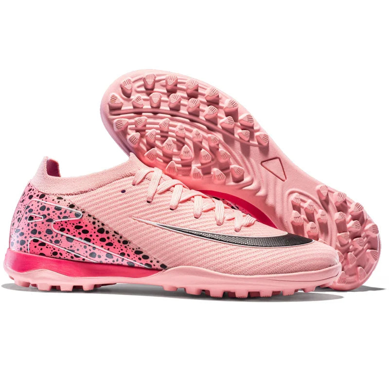 Soccer Cleats for Men Women AG/TF Breathable Cushioned Insole Anti-Slip Outdoor Sports Artificial Grass Football Boots