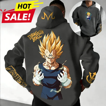 Oversized Hoodie High Quality 100% Cotton Print Unisex Retro Casual Sweatshirt