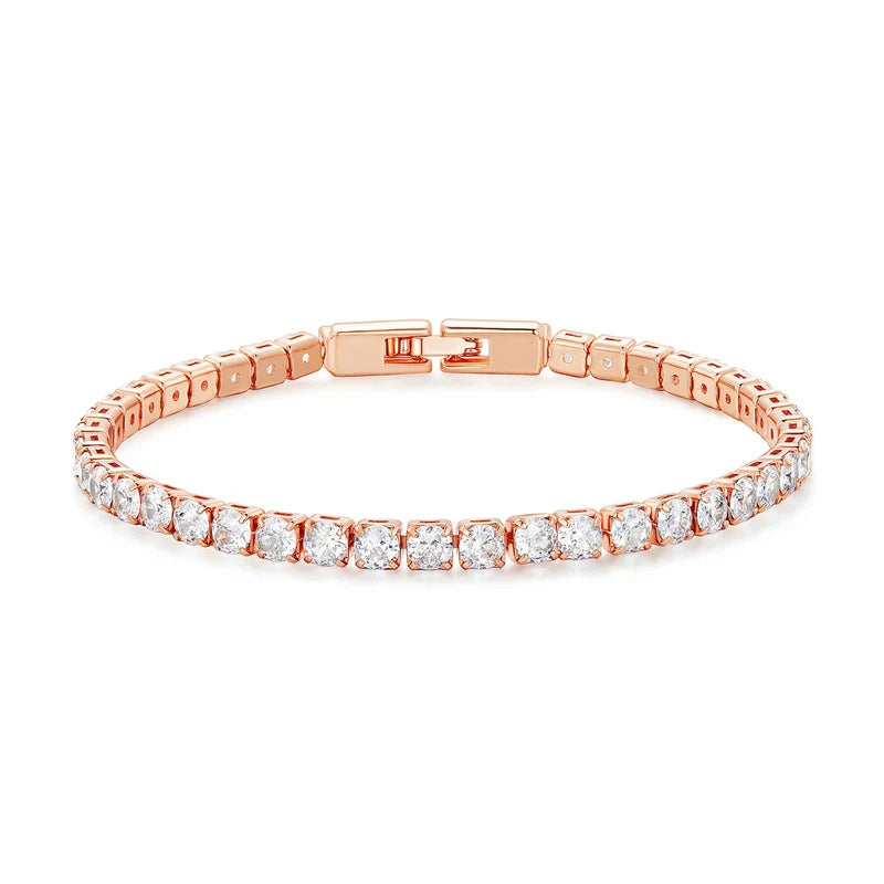 Authentic Plated Platinum 5 Colors Tennis Bracelet for Men Women Birthday Valentine's Day Gift Fashion Jewelry YIB051