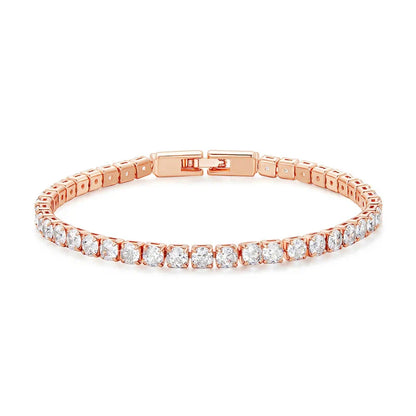 Authentic Plated Platinum 5 Colors Tennis Bracelet for Men Women Birthday Valentine's Day Gift Fashion Jewelry YIB051