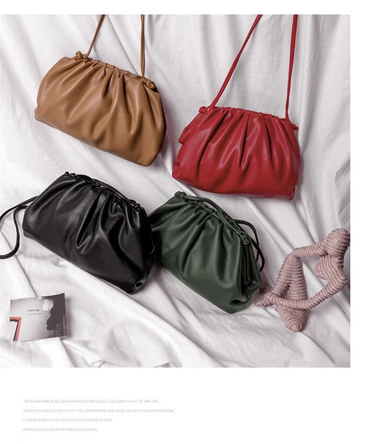 Soft Pu Leather Women Shoulder Bag High Quality Small Cloud Crossbody Bags for Women Fashion Female New Handbags Messenger Bags