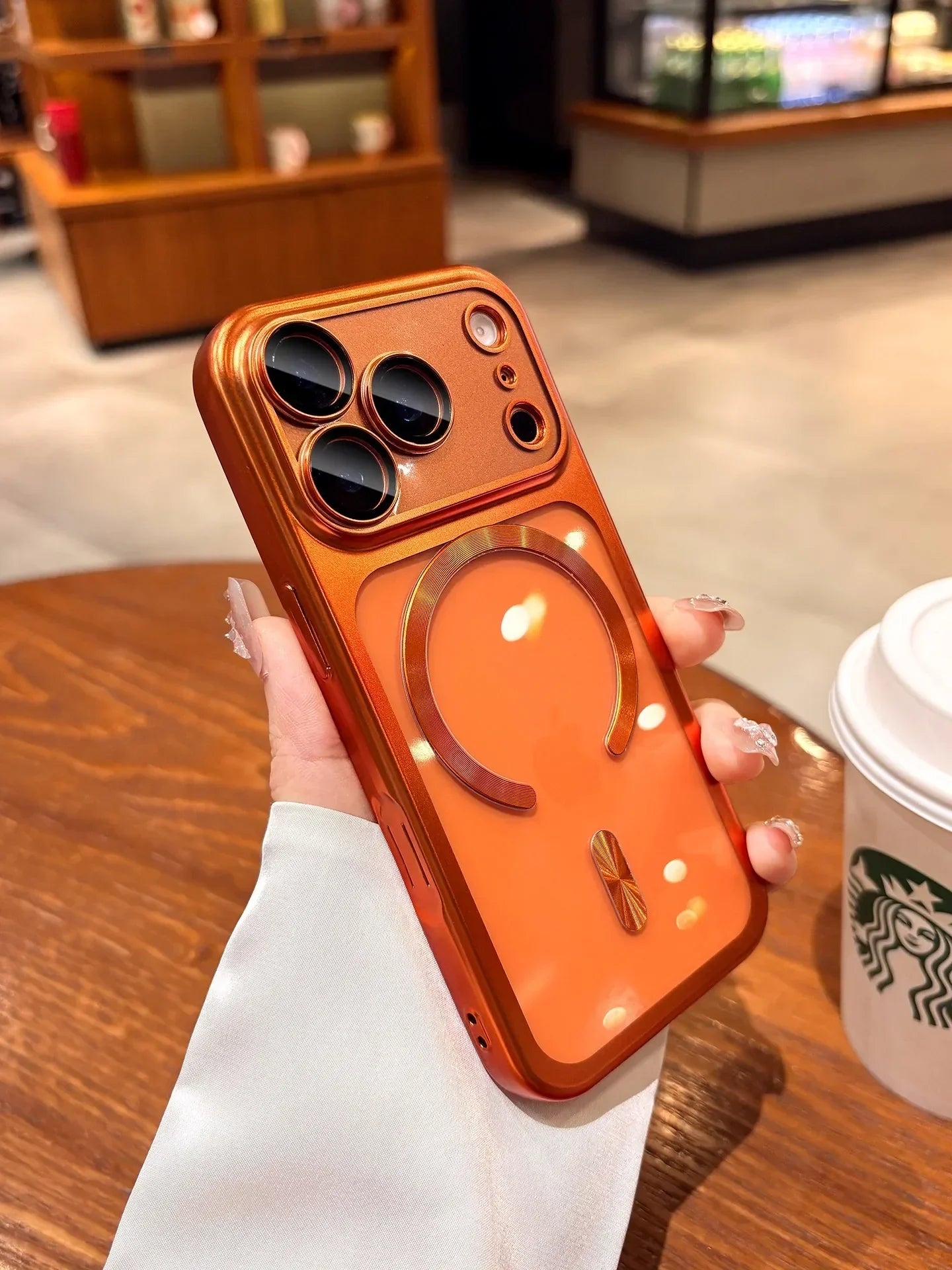 Plating Transparent For Magsafe Magnetic Case for IPhone 17 17Pro 17 Pro Max 17 Air Original Soft TPU Lens Protector Cover