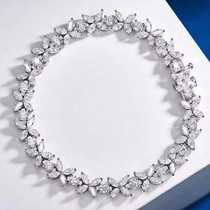 Luxury Butterfly Moissnaite Tennis Bracelets with Certificate /High Carbon Diamond Bracelet for Women 100% S925 Silver Jewelry