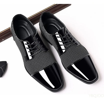 Men’s Fashion Business Formal Shoes – Black/Brown Leather, EU Sizes 40–48