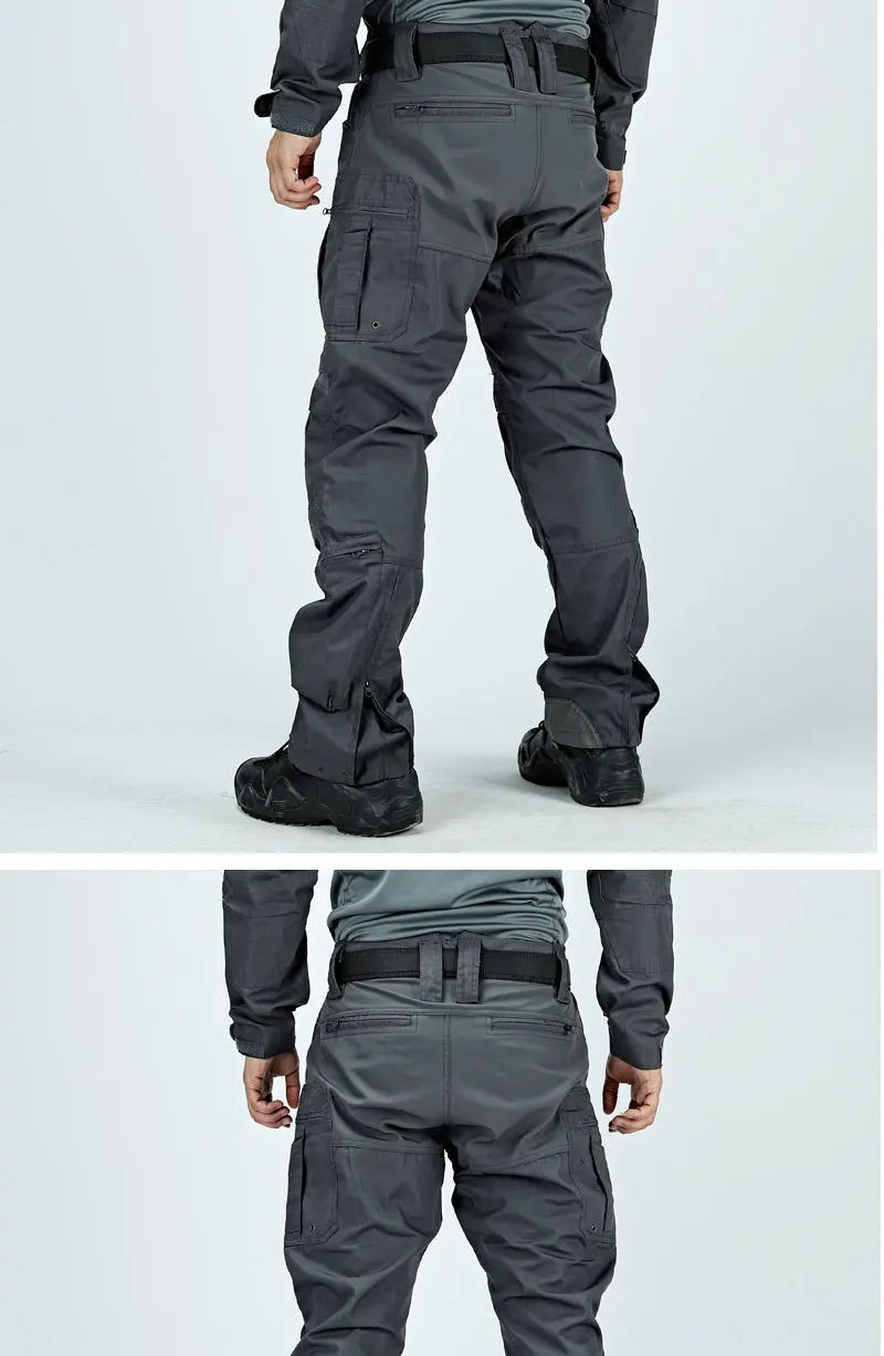 Outdoor Tactical Pants Casual Waterproof Cargo Pant Men New Training Trousers Wear-Resistant Multi Bag Casual Man Pant New
