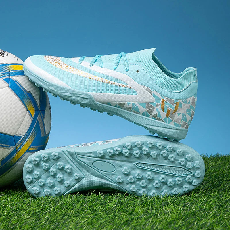 New Kid Match Boys Football Boots Sports Shoes Match Soccer Shoes Outdoor Sneakers Professional Non-Slip Comfortable Unisex