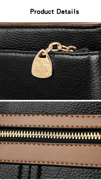 High Quality Leather Purses and Handbag Women Bag Luxury Designer Shoulder Crossbody Sac Ladies Casuial Messenger Tote Bag 2024