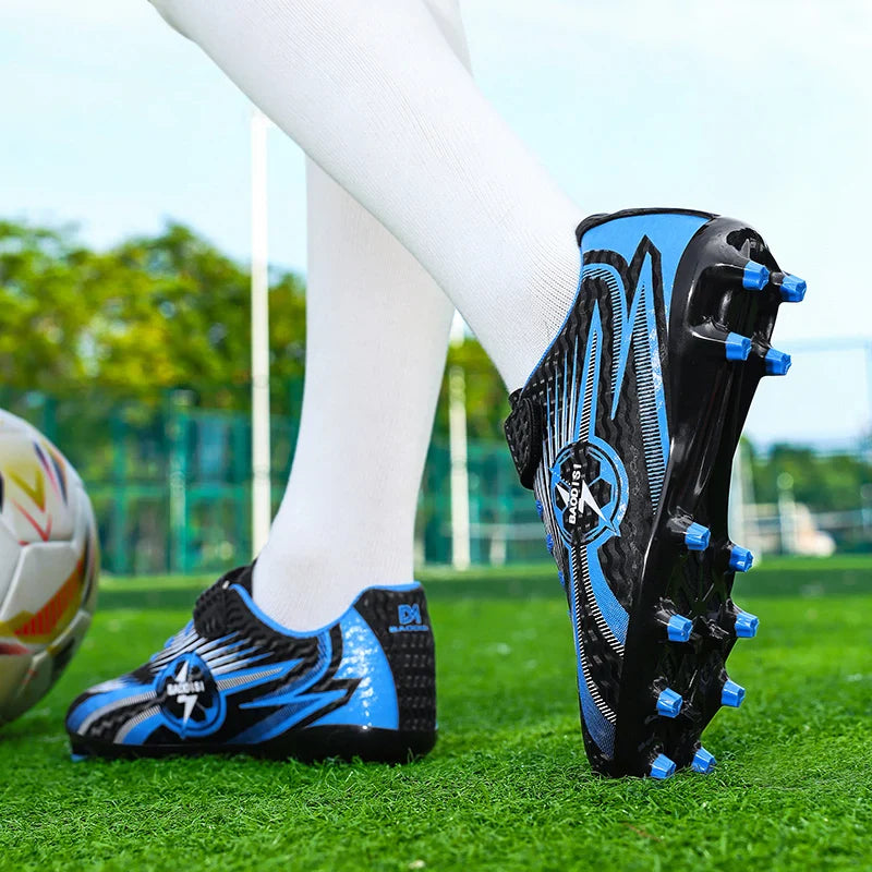 Youth Kids Professional Soccer Cleats Football Boots Non Slip Breathable Lightweight Training Shoes Boys Girls Match Sneakers