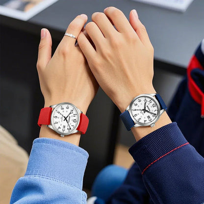 Men's Watch Simulated Quartz Sports Men's and Women's Watch 30 Waterproof Second Hand Luminous Easy to Read Dial
