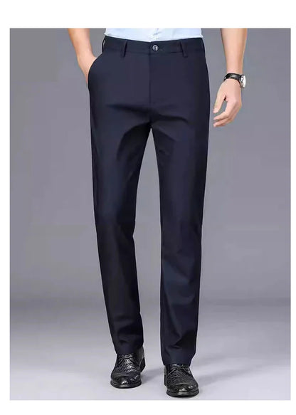 Men's Classic Fit Stretch Golf Dress Work Pants All-Day Comfort Performance Trousers for Business Party Wedding& Travel