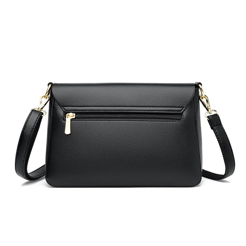 2025 New Trend Fashion Message Geniune Leather Girls Crossbody Women Shoulder Bags Big Size Capacity Multifunction Shopping Lady