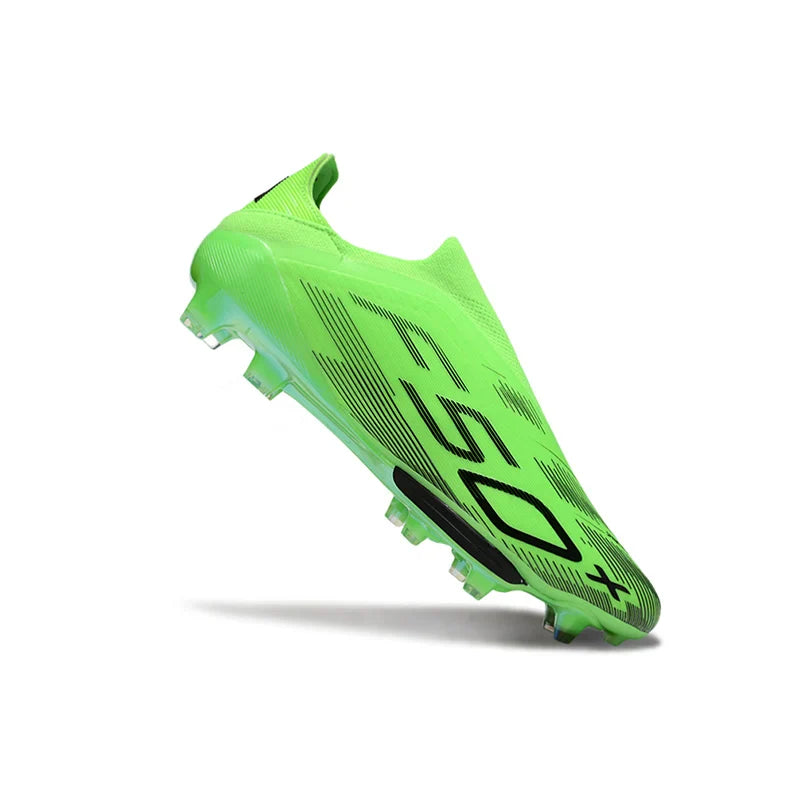 Without-lace Mens Soccer Shoes Football Shoes F50+ TF/FG Football Field Boots Comfortable Non-Slip Training Soccer Sneakers