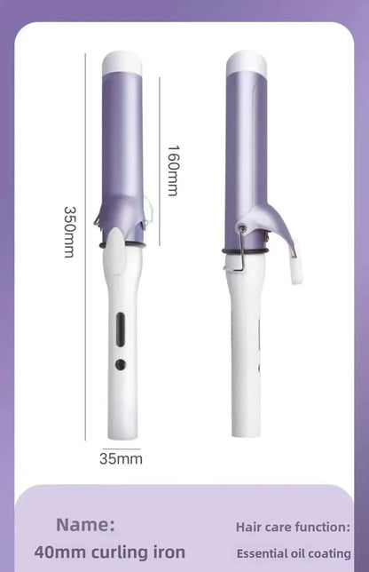 40MM Professional Ceramic J-Shape Rotating Big Wave Curling Iron Electric Curling Iron Hair Styling Tools Salon Styling Tools