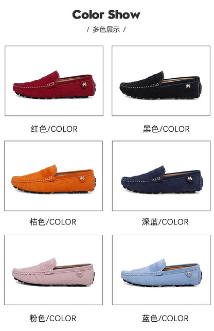 2025 Novos Sapatos Gorro Feitos à Mão Masculinos de Luxo Leve Estampa Crocodilo Tendência Mais Fácil de Combinar Slip-On Loafers Preguiçosos Sapatos da Moda para Dirigir Masculinos e Femininos