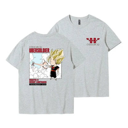 Tide Brand Joint T-shirt Wukong Frisa Animation Peripheral Clothes Ins Men's America Short-sleeved T-shirt